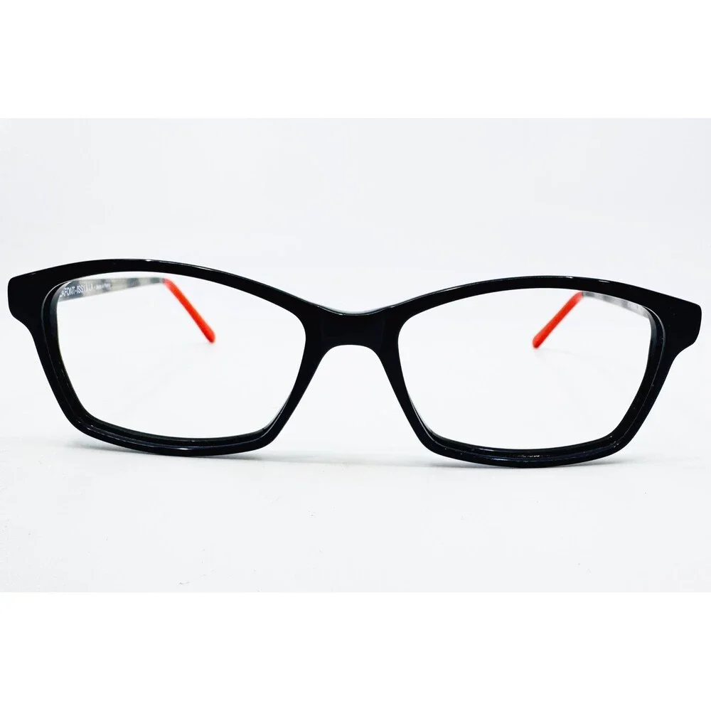 Lafont Issy & La Eyeglass Frames Womens Black Red Cat Eye 53-15-135